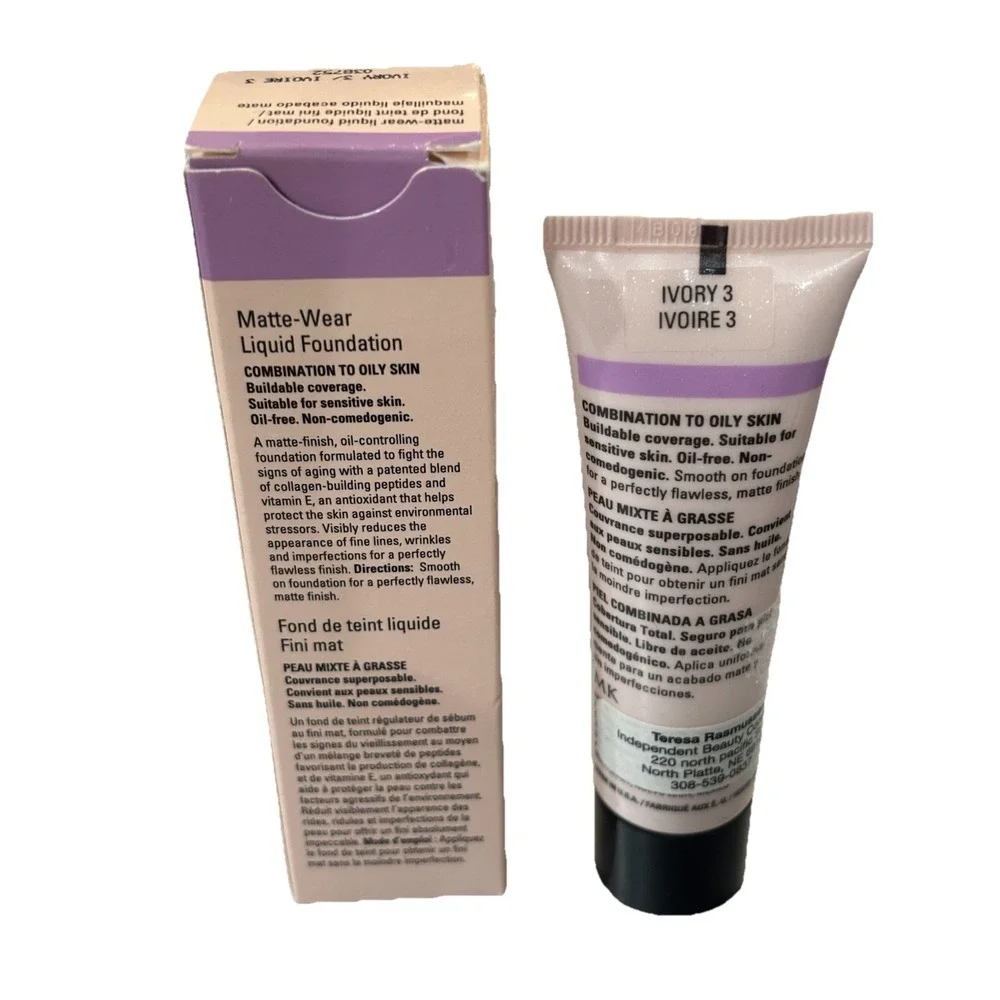 MARY KAY Timewise Matte Wear Liquid Foundation Ivory 3, 038752, 1 oz